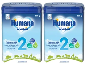 هيوماناحليب رقم1 عبوه مزدوجه برو 2*800جم