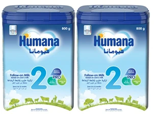 هيمونا حليب رقم 2 عبوه مزدوجه برو 2*800ج