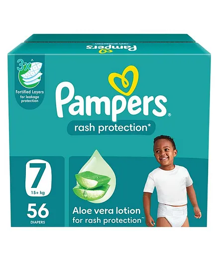 PAMPERS NO7(+15KG) BOX 56 PEC