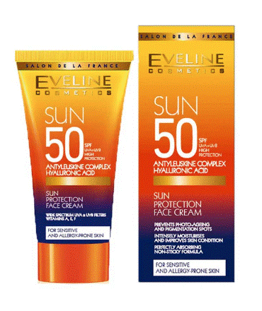 ايفلين كريم الوجه SPF50 للمناطق الحساسة البشرة 50 مل