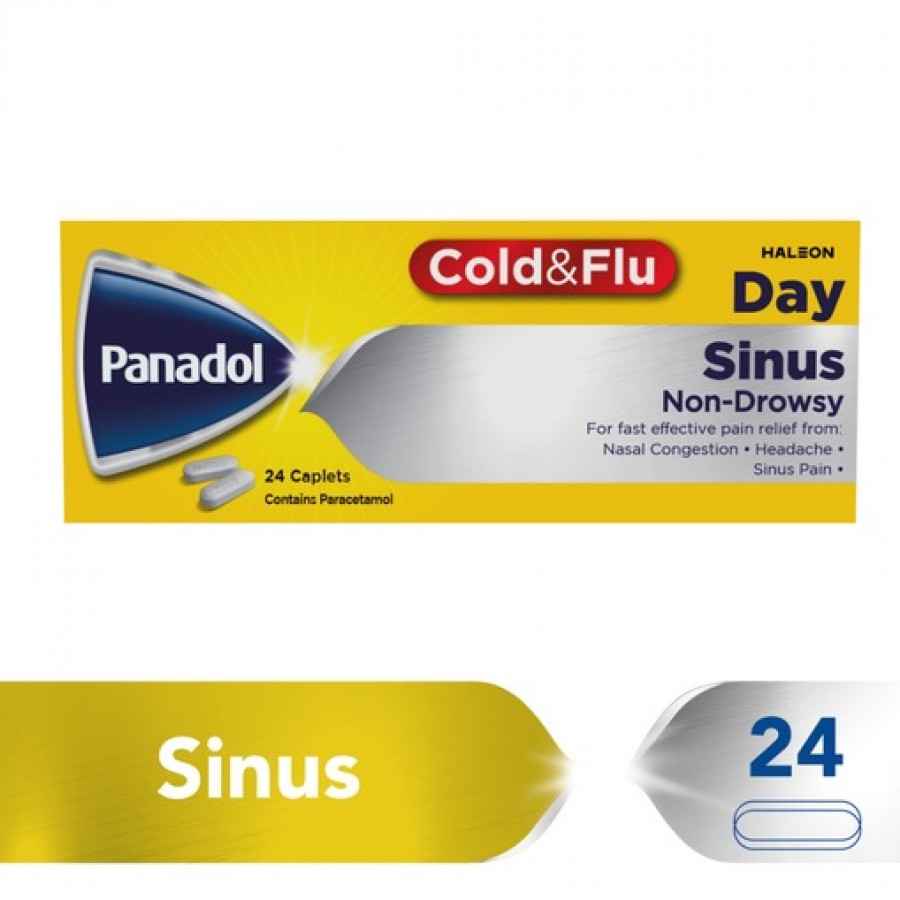 Panadol Sinus Helps Alleviate Sinuses Inflammation & Pain & Cold | 24Capsule