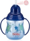 Nuby Sippyflex Clik-It Straw Cup W Handle & Cover 12M+ 1Pcs (10160)